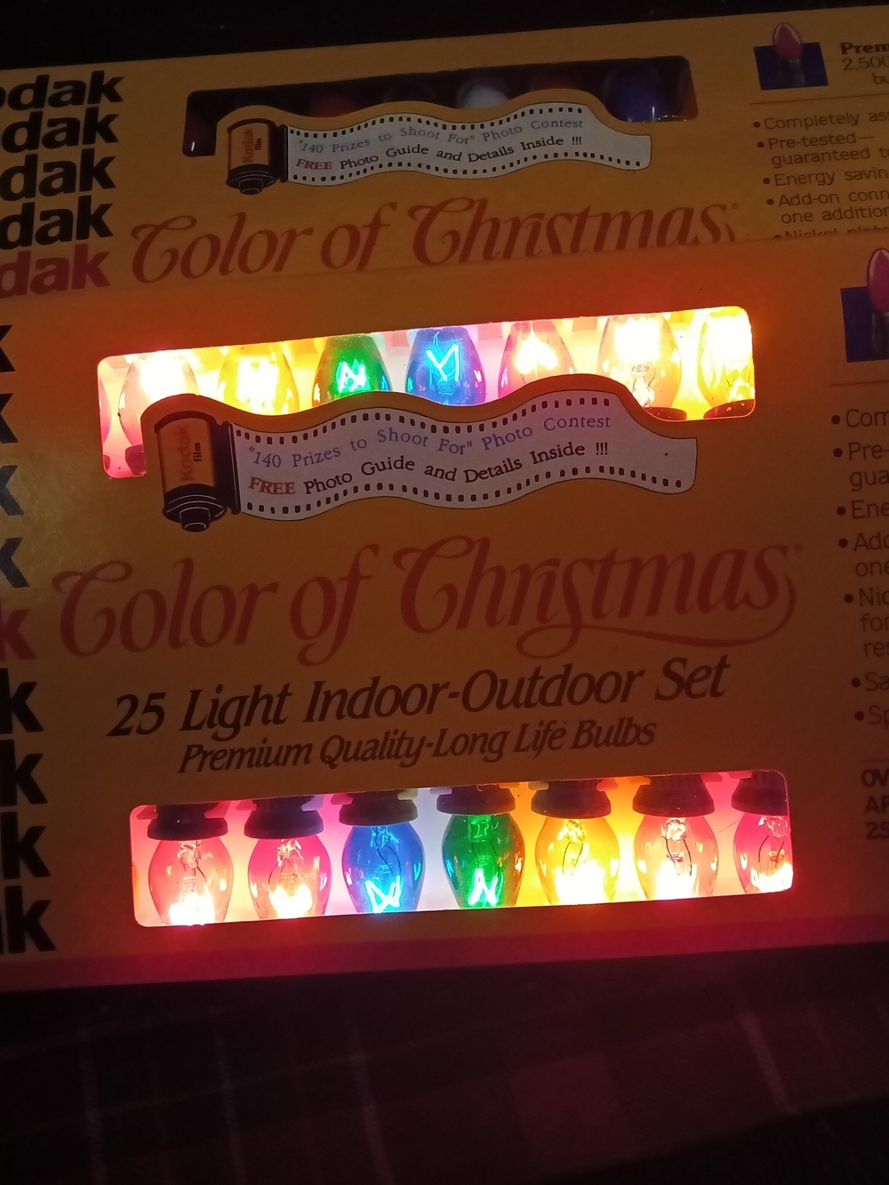 1990's Kodak Color Of Christmas Big Lights